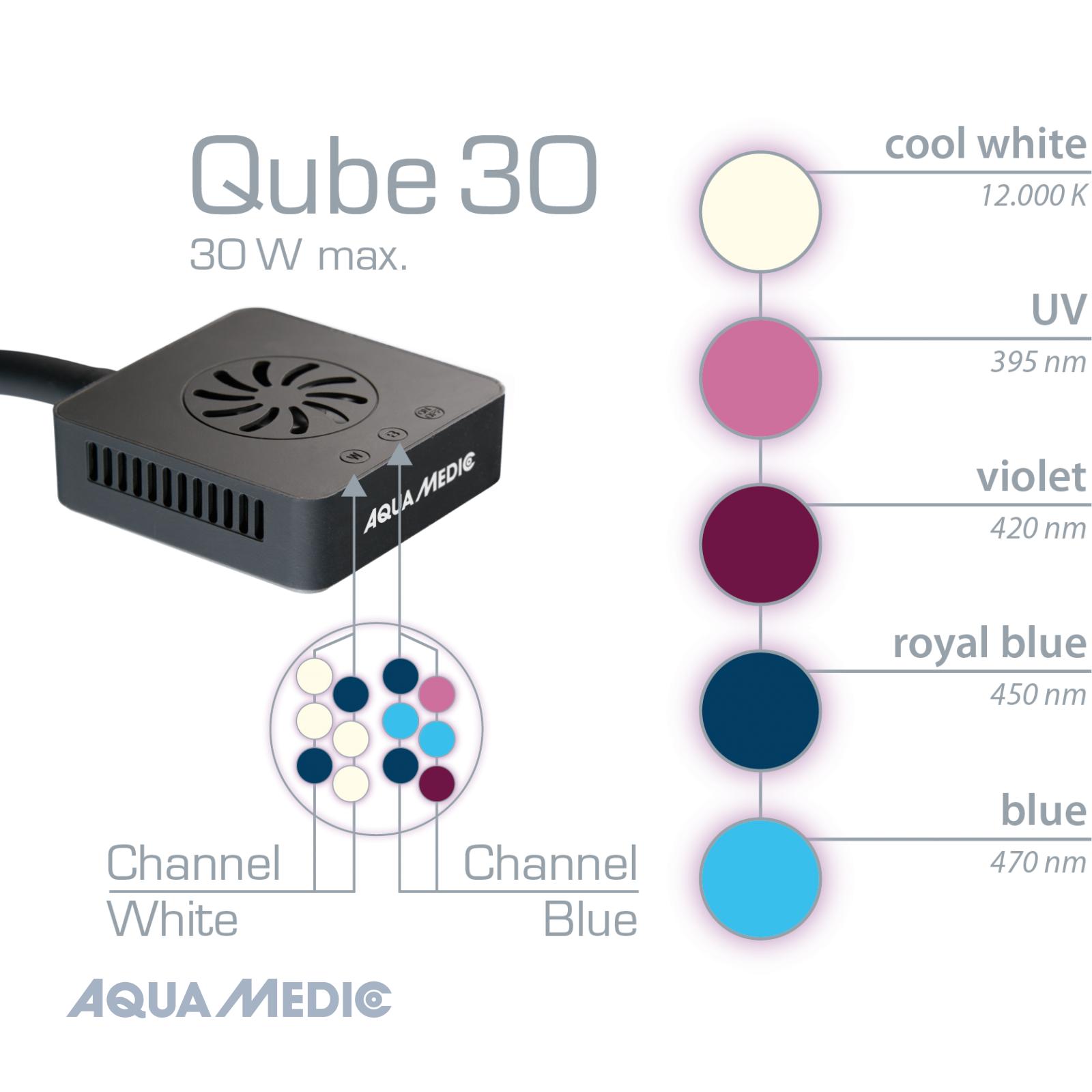 Светильник для морского аквариума LED Aqua Medic Qube 30 диоды