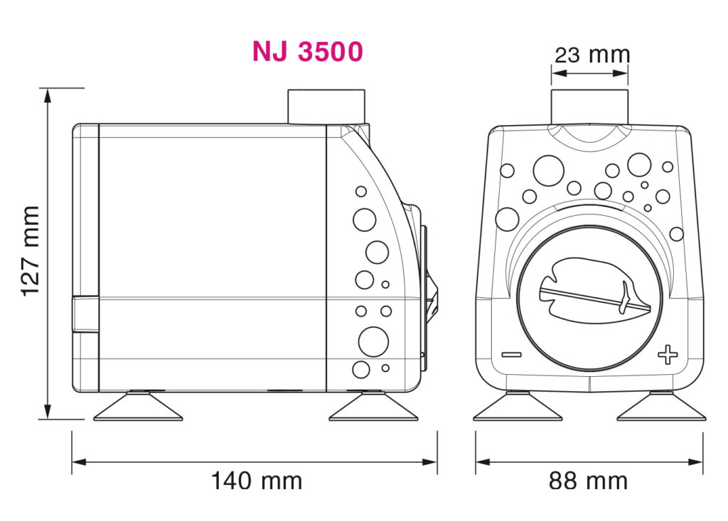 Насос для аквариума Aquarium Systems New-Jet NJ 3500 размеры