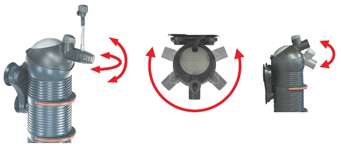 Внутренний фильтр для аквариума Eheim BIOPOWER 160 поворотное сопло