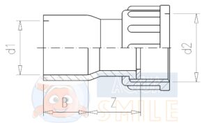 Фітінг перехідник Aqua Medic adaptor union