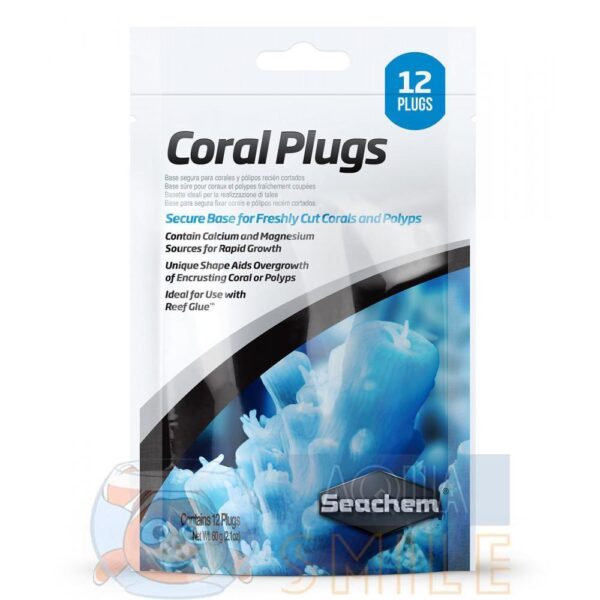 Плашки для посадки кораллов в аквариум Seachem Coral Plugs (12 шт.)