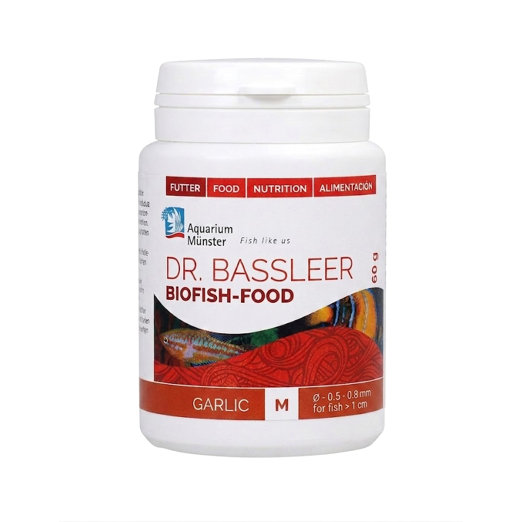 Корм для риб у гранулах Aquarium Munster DR. BASSLEER BF GARLIC M 60 г
