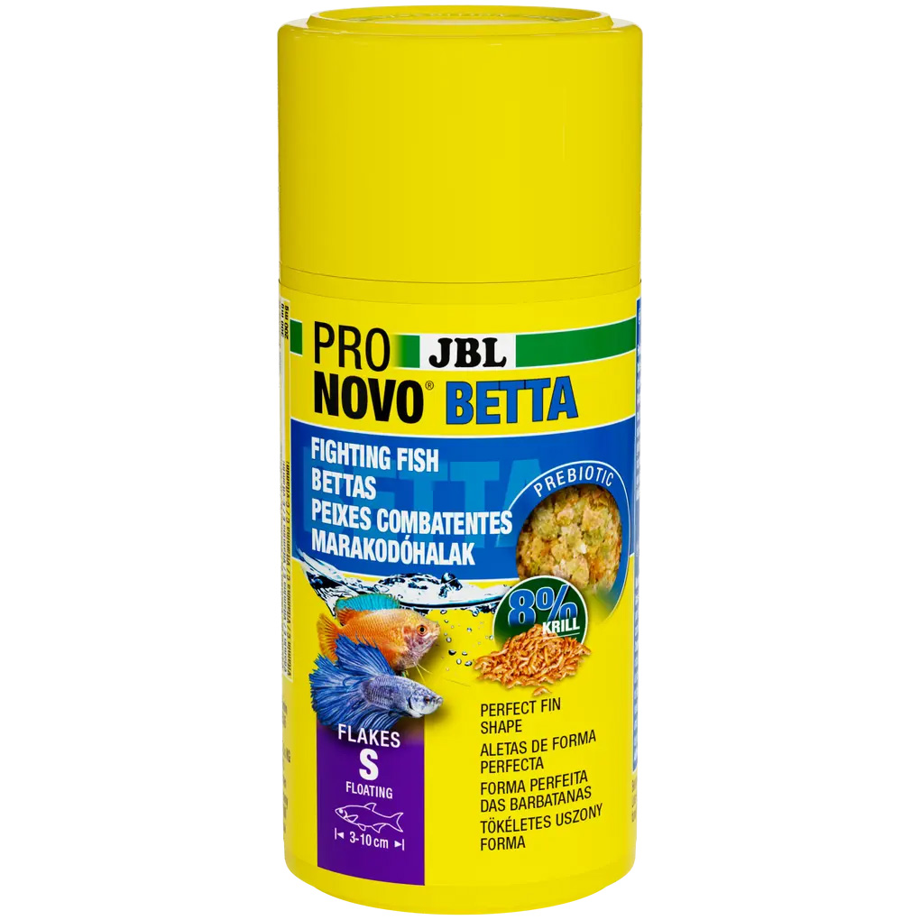 Корм для рибок півників у пластівцях JBL PRONOVO BETTA FLAKE S