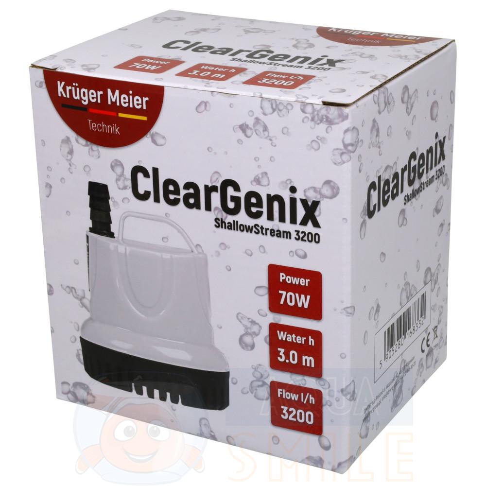 Підйомна помпа з низьким зануренням Kruger Meier ClearGenix 3200 л/год для акваріумів, фонтанів, ємностей