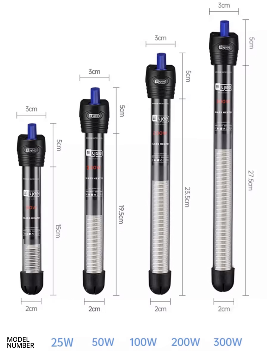 Обігрівач занурювальний для акваріума Yee Glass Heater 100 Вт 74143