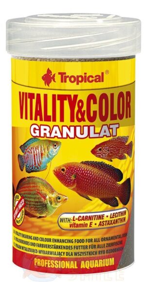 Корм для риб у гранулах Tropical Vitality Color Granulat 100 мл