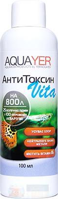 Кондиціонер для акваріума AQUAYER АнтиТоксин Vita